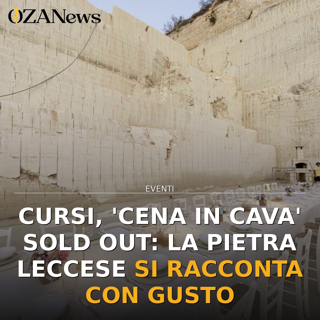 Anteprima di: Cursi, 'Cena in Cava' sold out: la pietra leccese si racconta con gusto