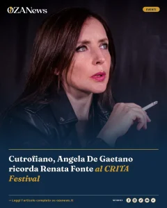 Cutrofiano, Angela De Gaetano ricorda Renata Fonte al CRITA Festival
