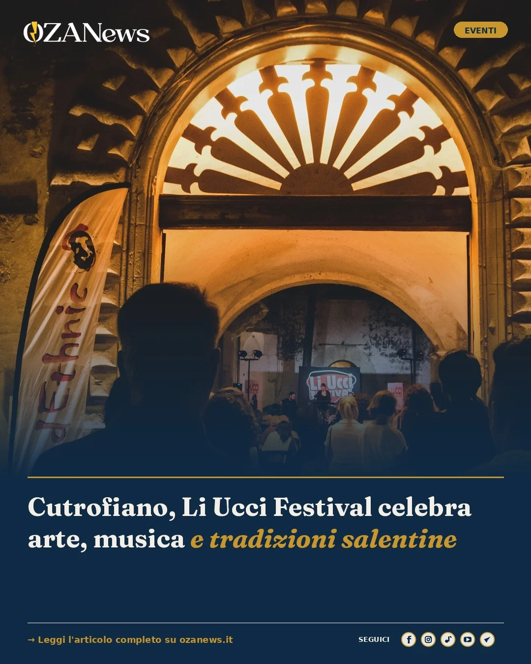 Anteprima di: Cutrofiano, Li Ucci Festival celebra arte, musica e tradizioni salentine