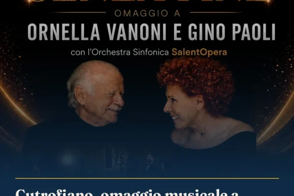 Cutrofiano, omaggio musicale a Ornella Vanoni e Gino Paoli in Piazza Municipio