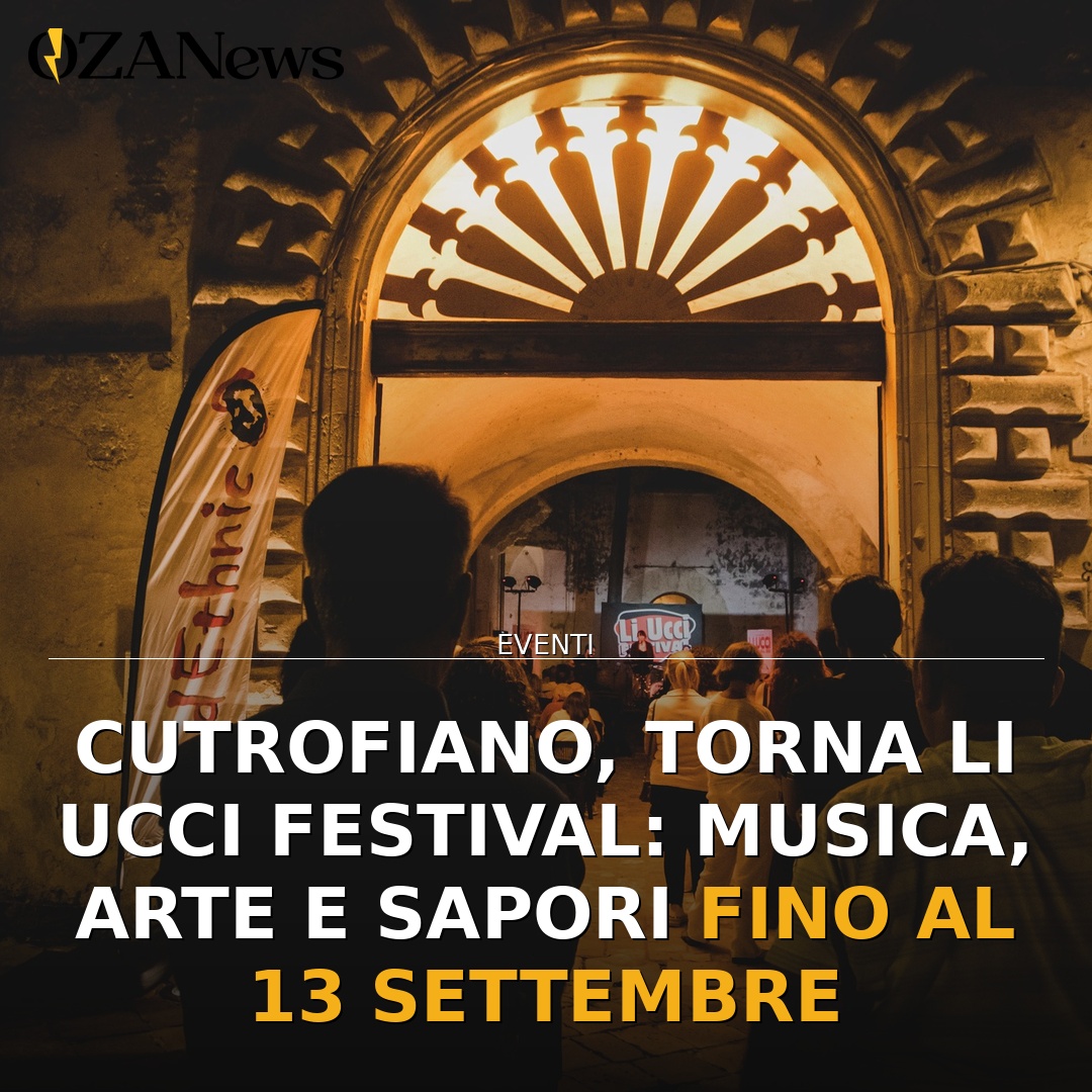 Anteprima di: Cutrofiano, torna Li Ucci Festival: musica, arte e sapori fino al 13 settembre