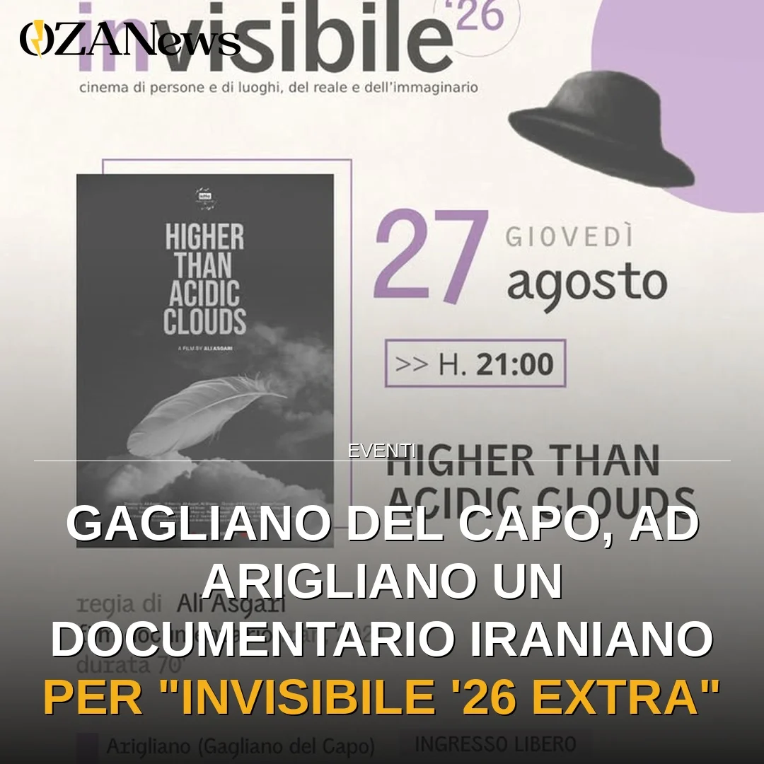 Anteprima di: Gagliano del Capo, ad Arigliano un documentario iraniano per "invisibile '26 extra"