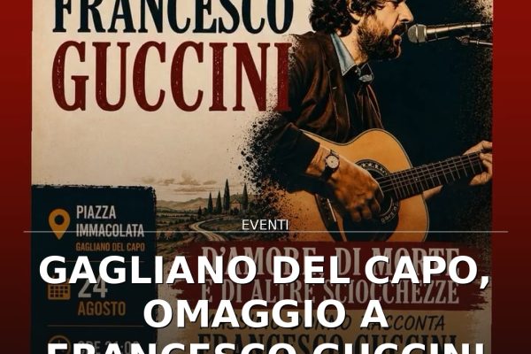 Gagliano del Capo, omaggio a Francesco Guccini con Massimo Donno