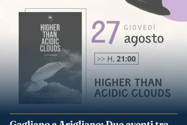 Gagliano e Arigliano: Due eventi tra cinema e innovazione il 27 agosto