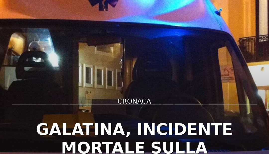 Anteprima di: Galatina, incidente mortale sulla provinciale: perde la vita 23enne di Neviano