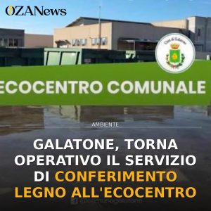 Galatone, torna operativo il servizio di conferimento legno all'Ecocentro