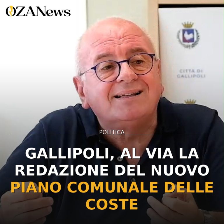 Gallipoli, al via la redazione del nuovo Piano Comunale delle Coste