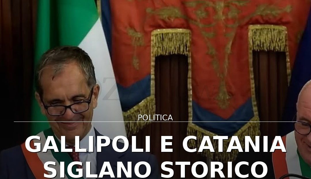 Foto di copertina: Gallipoli e Catania siglano storico gemellaggio nel segno di Sant’Agata - Basso Salento