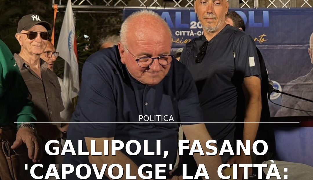 Anteprima di: Gallipoli, Fasano 'capovolge' la città: piano strategico fino al 2030
