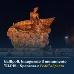 Anteprima di: Gallipoli, inaugurato il monumento "ELPIS – Speranza e Fede" al porto