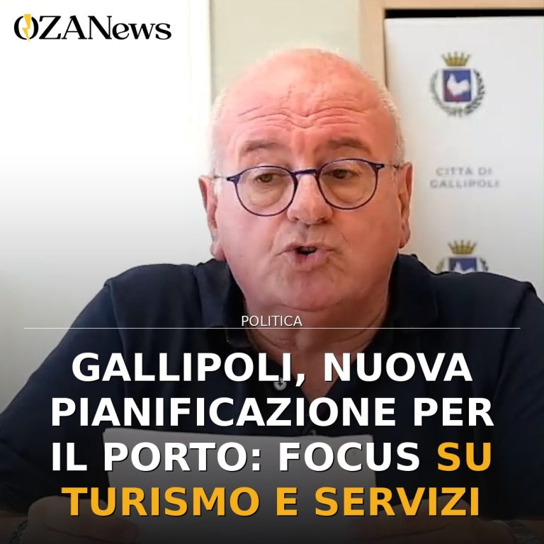 Gallipoli, nuova pianificazione per il porto: focus su turismo e servizi