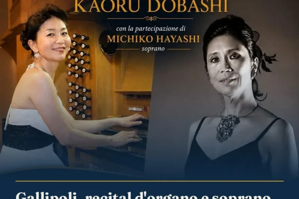 Gallipoli, recital d’organo e soprano giapponese per il Festival Terra tra Due Mari