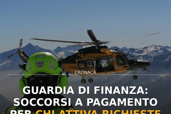 Guardia di Finanza: soccorsi a pagamento per chi attiva richieste ingiustificate