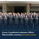 Anteprima di: Lecce, Carabinieri salutano Allievi Marescialli: concluso tirocinio estivo