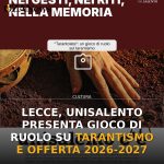 Anteprima di: Lecce, Unisalento presenta gioco di ruolo su tarantismo e offerta 2026-2027