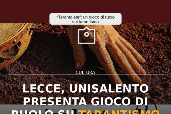 Lecce, Unisalento presenta gioco di ruolo su tarantismo e offerta 2026-2027