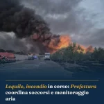 Anteprima di: Lequile, incendio in corso: Prefettura coordina soccorsi e monitoraggio aria