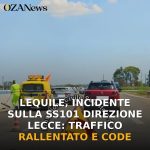 Anteprima di: Lequile, incidente sulla SS101 direzione Lecce: traffico rallentato e code