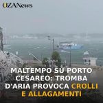 Anteprima di: Maltempo su Porto Cesareo: tromba d'aria provoca crolli e allagamenti