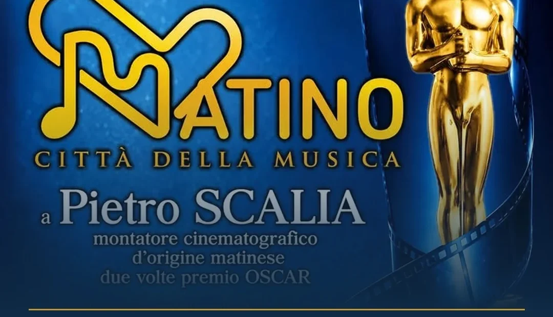 Anteprima di: Matino, Premio Città della Musica a Pietro Scalia: due Oscar per il montatore