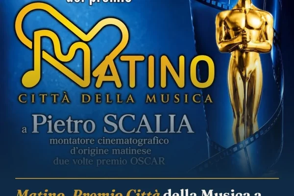 Matino, Premio Città della Musica a Pietro Scalia: due Oscar per il montatore