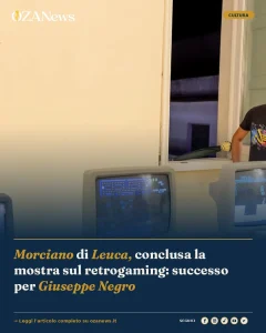Anteprima di: Morciano di Leuca, conclusa la mostra sul retrogaming: successo per Giuseppe Negro