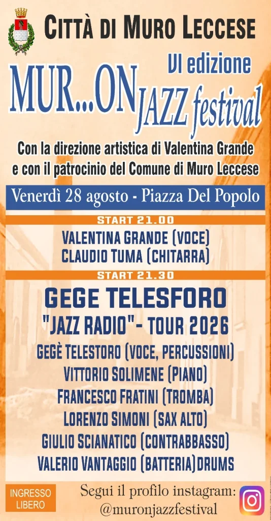Dettaglio 1: Muro Leccese, Geg&egrave; Telesforo protagonista al Mur...OnJazz Festival