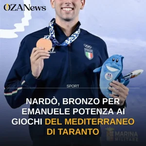 Nardò, bronzo per Emanuele Potenza ai Giochi del Mediterraneo di Taranto