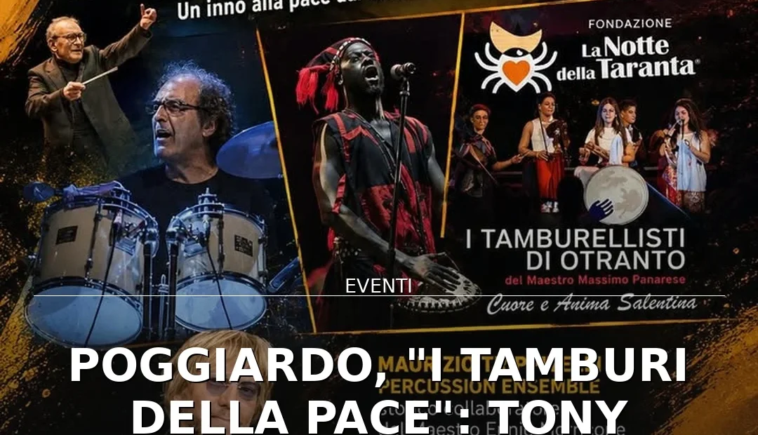 Anteprima di: Poggiardo, "I Tamburi della Pace": Tony Esposito e grandi ritmi in Piazza Episcopo