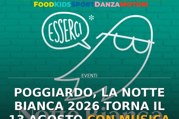 Poggiardo, la Notte Bianca 2026 torna il 13 agosto con musica e cultura