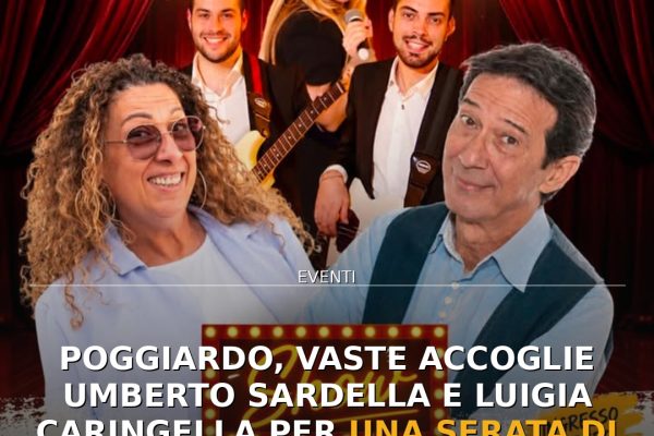Poggiardo, Vaste accoglie Umberto Sardella e Luigia Caringella per una serata di comicità