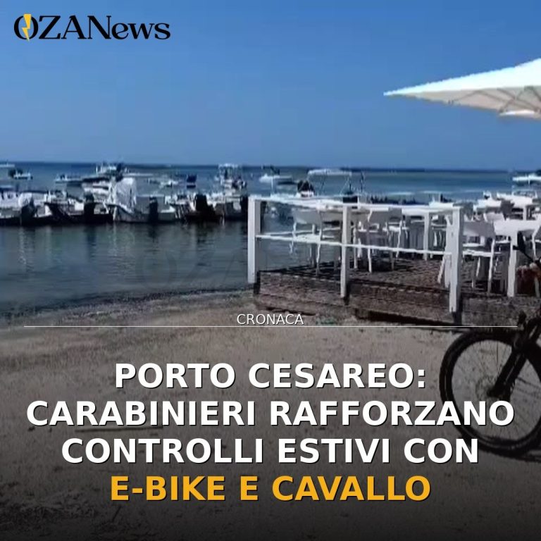 Porto Cesareo: Carabinieri rafforzano controlli estivi con e-bike e cavallo