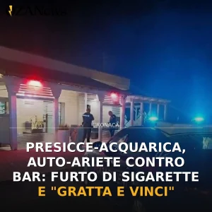 Presicce-Acquarica, auto-ariete contro bar: furto di sigarette e "gratta e vinci"