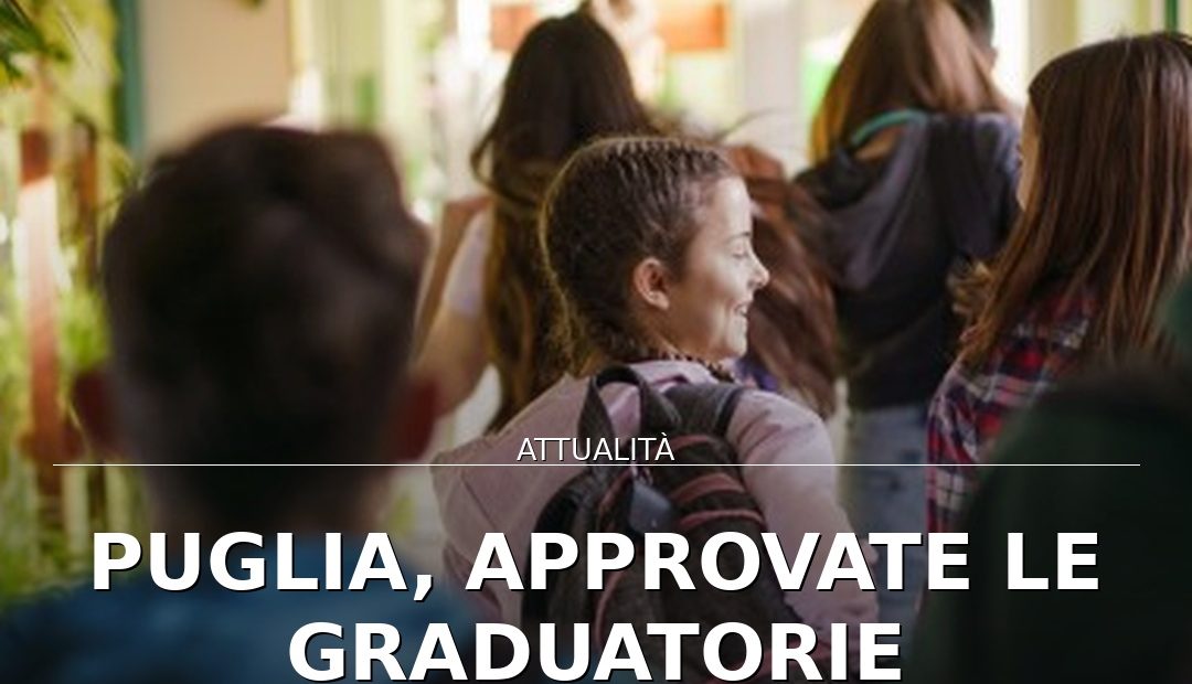 Foto di copertina: Puglia, approvate le graduatorie definitive per borse di studio 2025/2026 - Puglia