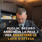 Anteprima di: Puglia, Decaro annuncia la fase 2 per abbattere le liste d'attesa