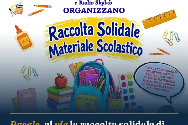 Racale, al via la raccolta solidale di materiale scolastico per le famiglie