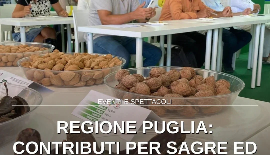 Anteprima di: Regione Puglia: Contributi per Sagre ed Eventi, Avviso Attivo per III Quadrimestre