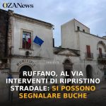 Anteprima di: Ruffano, al via interventi di ripristino stradale: si possono segnalare buche