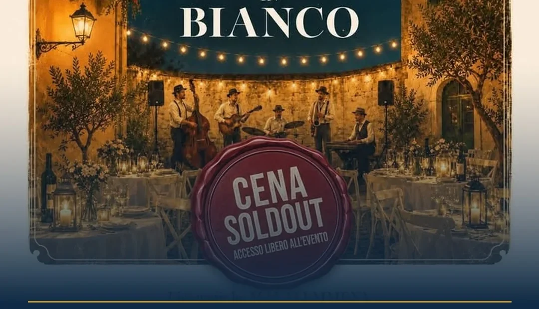 Anteprima di: Ruffano, Cena in Bianco sold out: musica e spettacolo nel centro storico