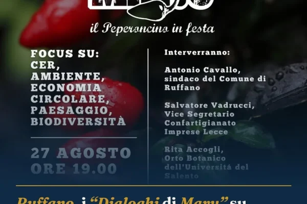 Ruffano, i “Dialoghi di Maru” su energia e paesaggio dopo l’incendio