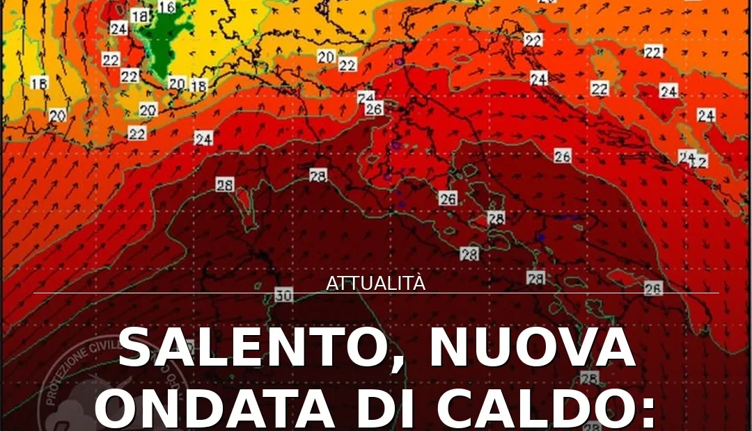 Anteprima di: Salento, nuova ondata di caldo: picco oltre 40°C atteso per venerdì