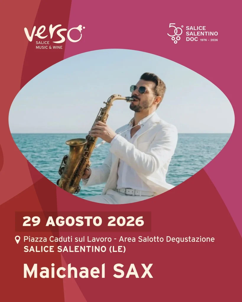 Dettaglio 5: Salice Salentino, 'VERSO &ndash; Salice Music and Wine' celebra 50 anni DOC con Finardi