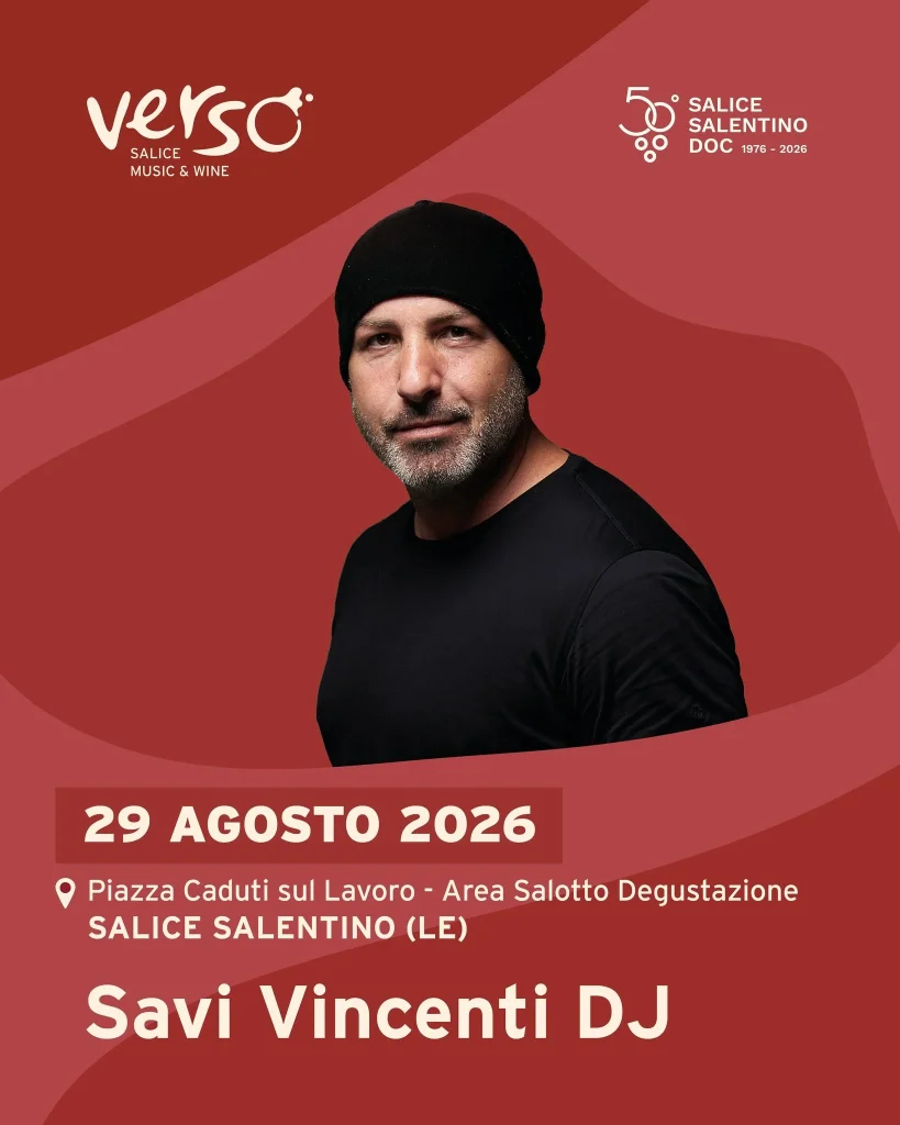 Dettaglio 8: Salice Salentino, 'VERSO &ndash; Salice Music and Wine' celebra 50 anni DOC con Finardi