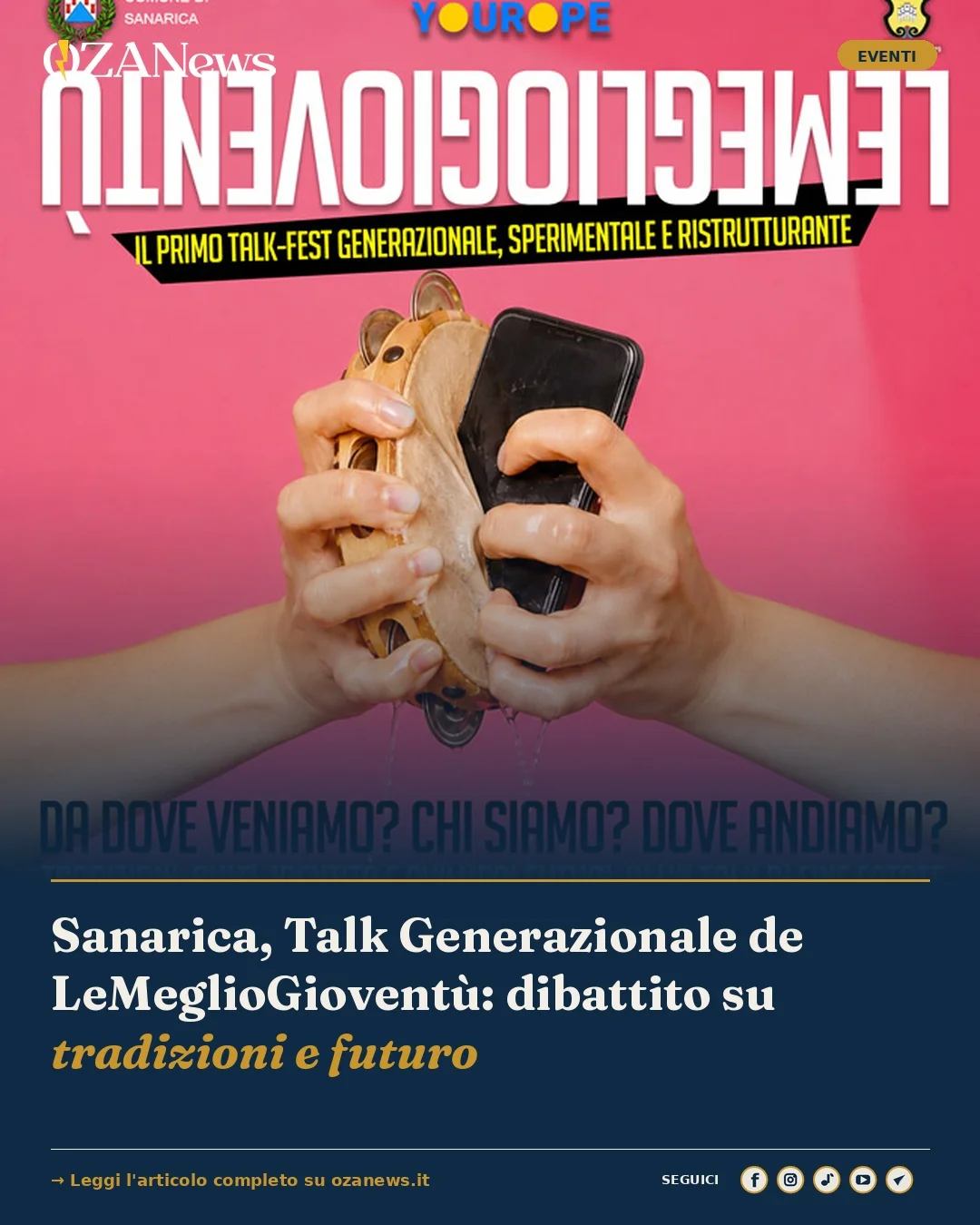 Anteprima di: Sanarica, Talk Generazionale de LeMeglioGioventù: dibattito su tradizioni e futuro