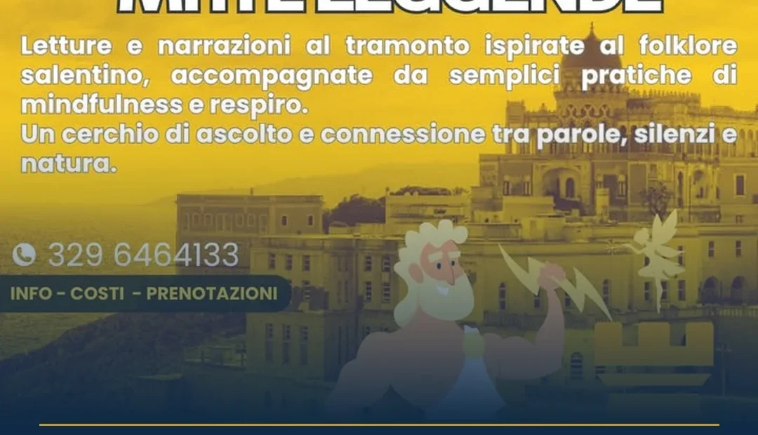 Anteprima di: Santa Cesarea, Mindfulness e Miti: evento al Festival delle Torri Costiere