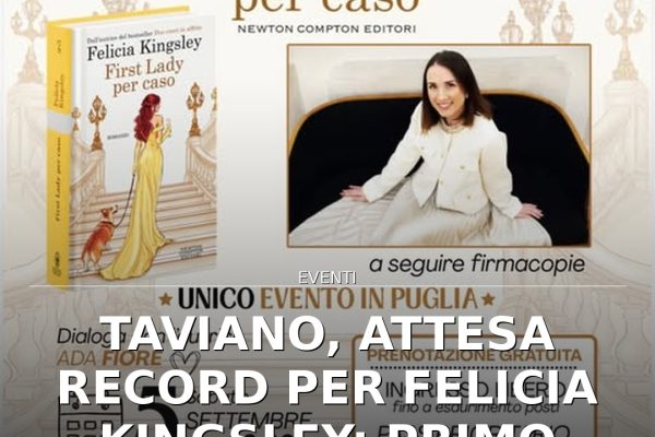Taviano, attesa record per Felicia Kingsley: primo turno sold out