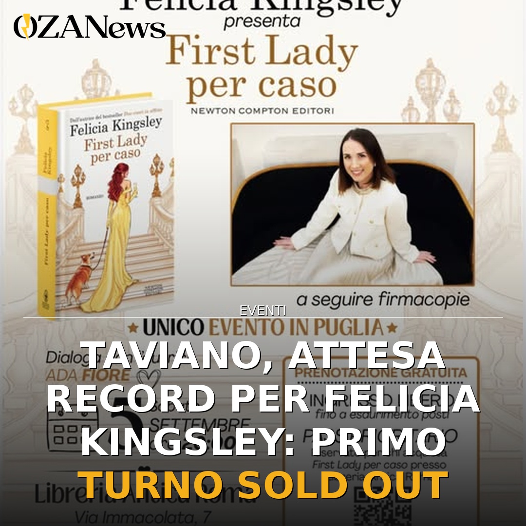 Anteprima di: Taviano, attesa record per Felicia Kingsley: primo turno sold out