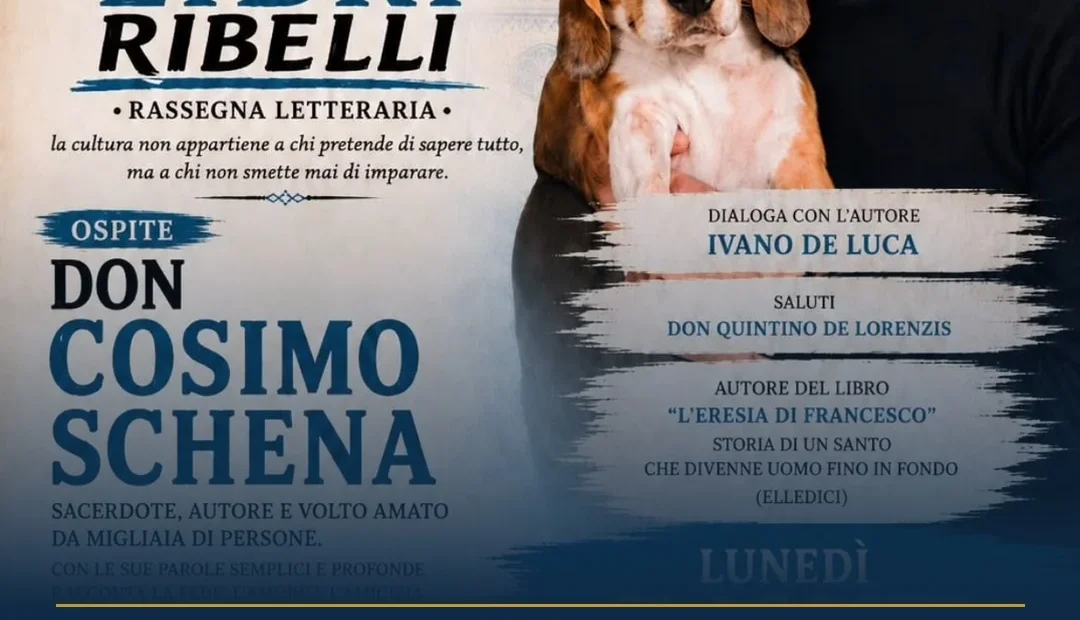 Anteprima di: Taviano, Don Cosimo Schena presenta "L'ERESIA DI FRANCESCO" alla Libreria Antica Roma