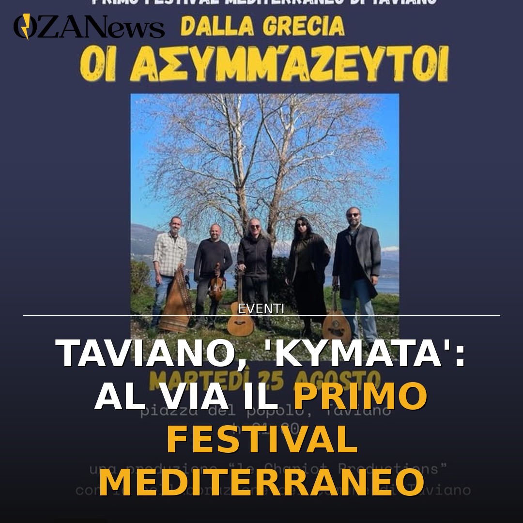 Anteprima di: Taviano, 'Kymata': al via il primo Festival Mediterraneo