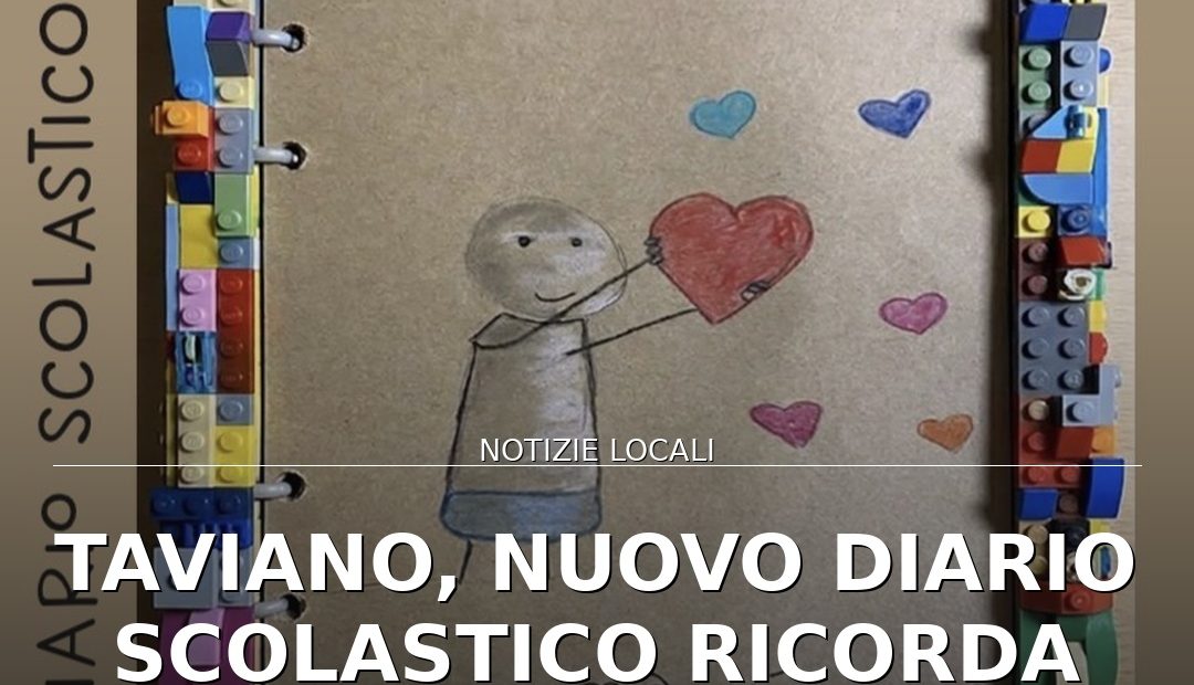 Foto di copertina: Taviano, nuovo diario scolastico ricorda Francesco Dimo con il suo disegno - Taviano